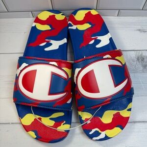 Champion Size :11 Unisex’s Multicolor C-Logo Slide Sandals